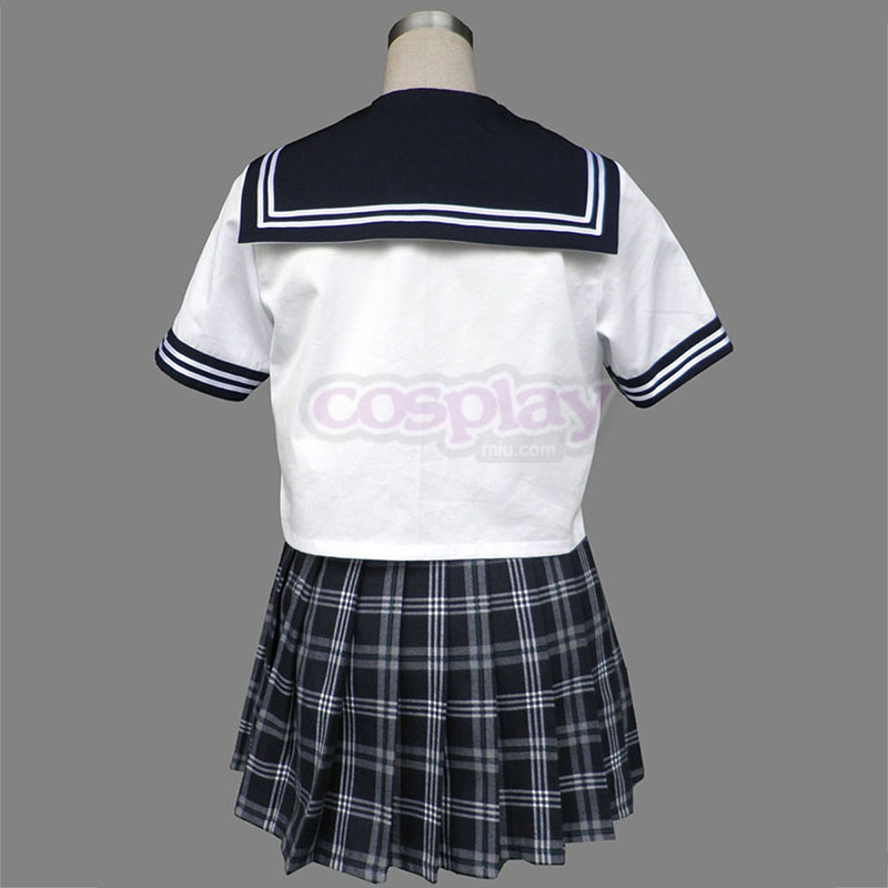 Sailor Uniform 5 Svart Grid Cosplay Kostymer Online Butikken