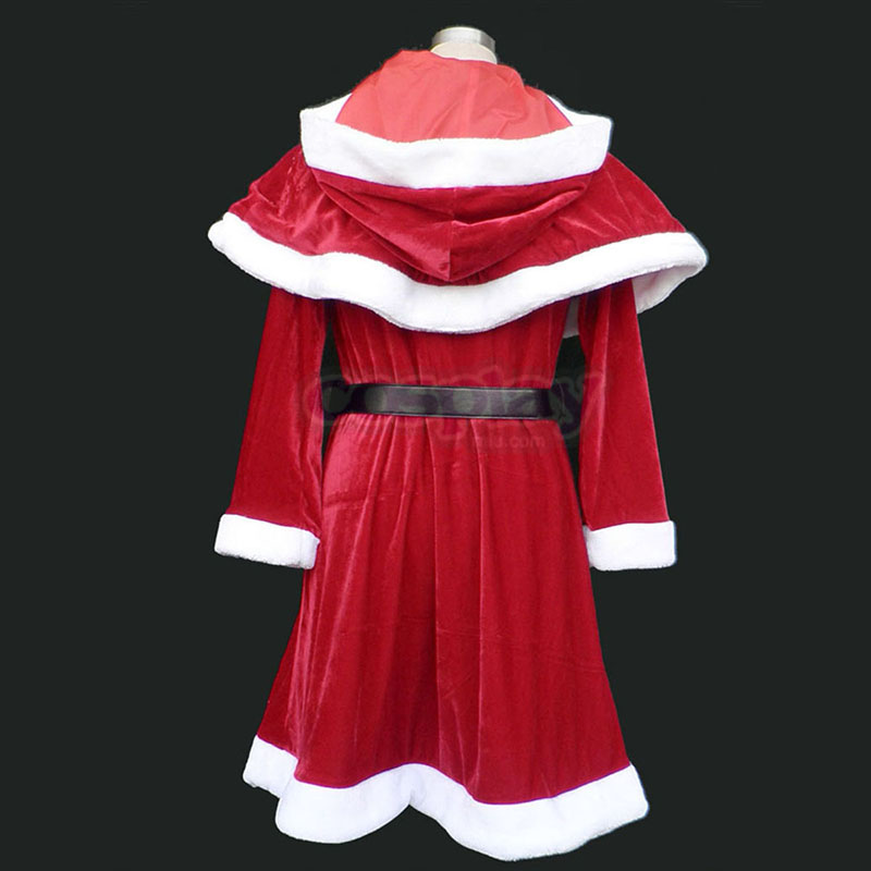 Jule Lady Kjoler 9 Rød Cosplay KostymerOnline Butikken