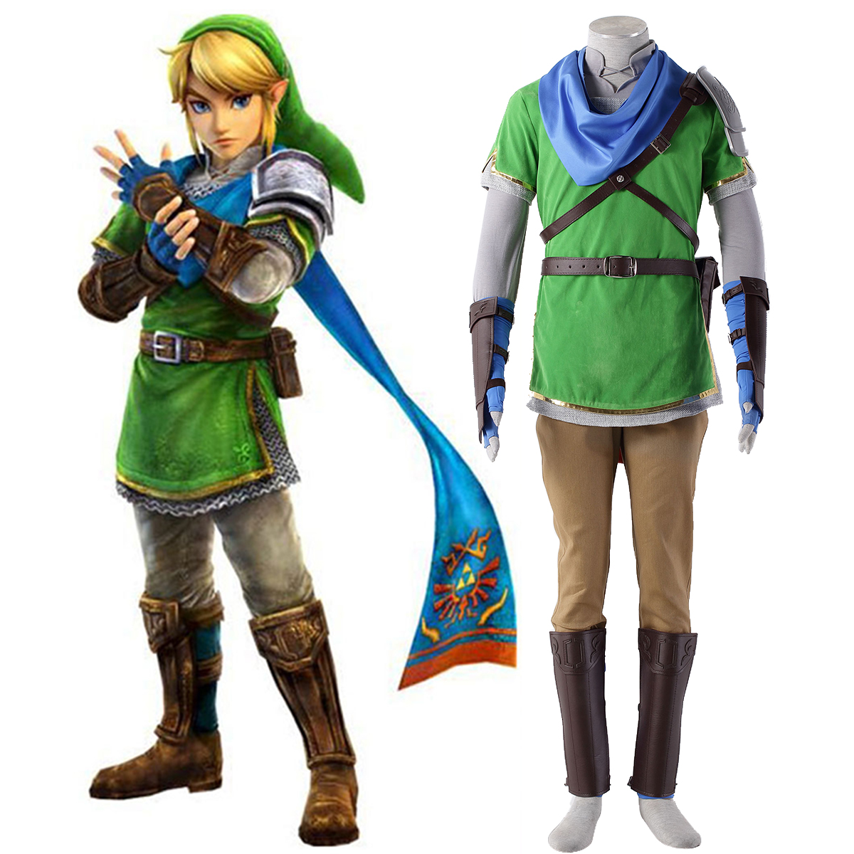 The Legend of Zelda Hyrule-Warriors Link 5 Cosplay Kostymer Online Butikken