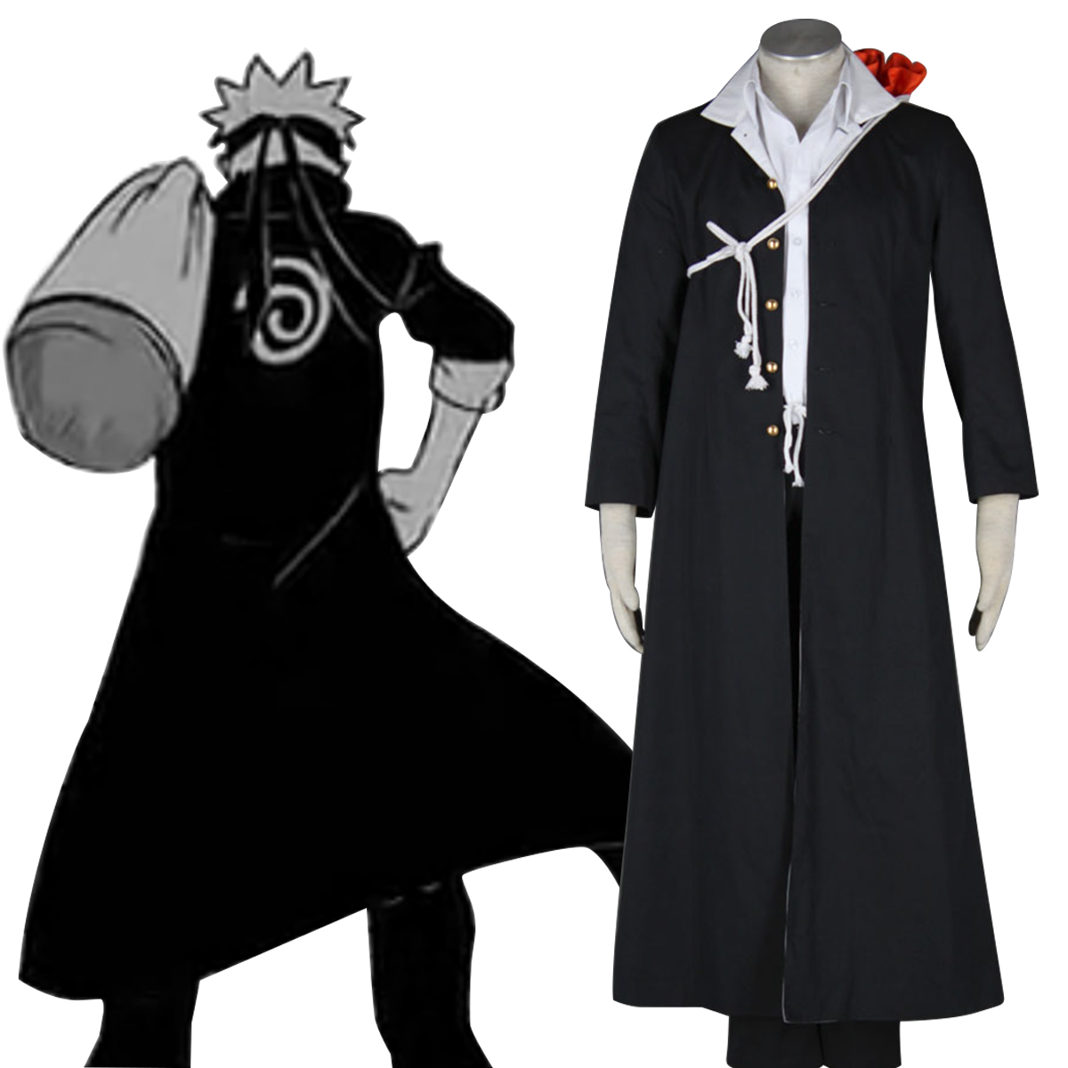 Naruto Uzumaki Naruto 7 Cosplay Kostymer Online Butikken