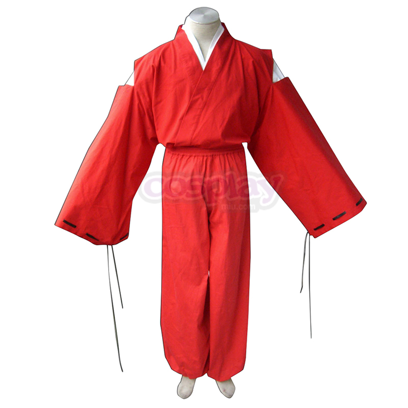 Inuyasha Rød Inuyasha Kimono Cosplay Kostymer Online Butikken