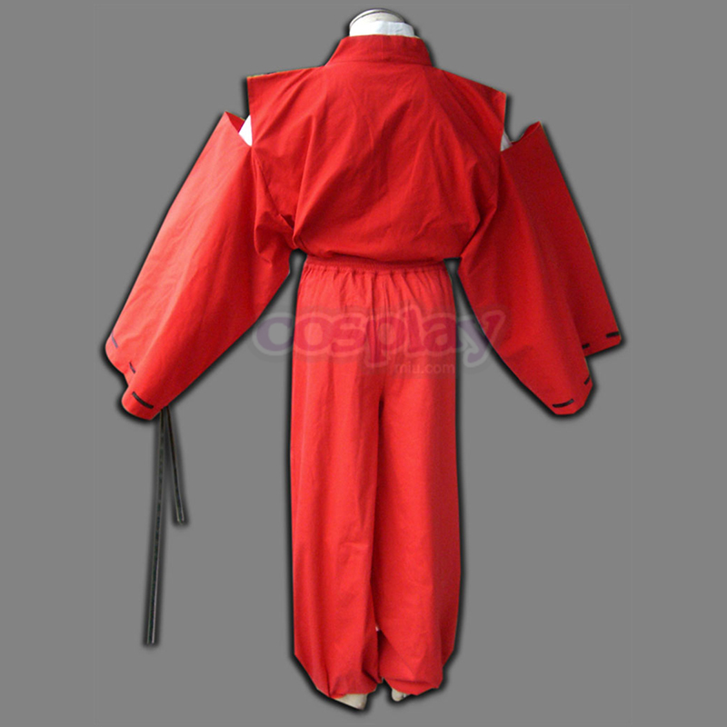 Inuyasha Rød Inuyasha Kimono Cosplay Kostymer Online Butikken