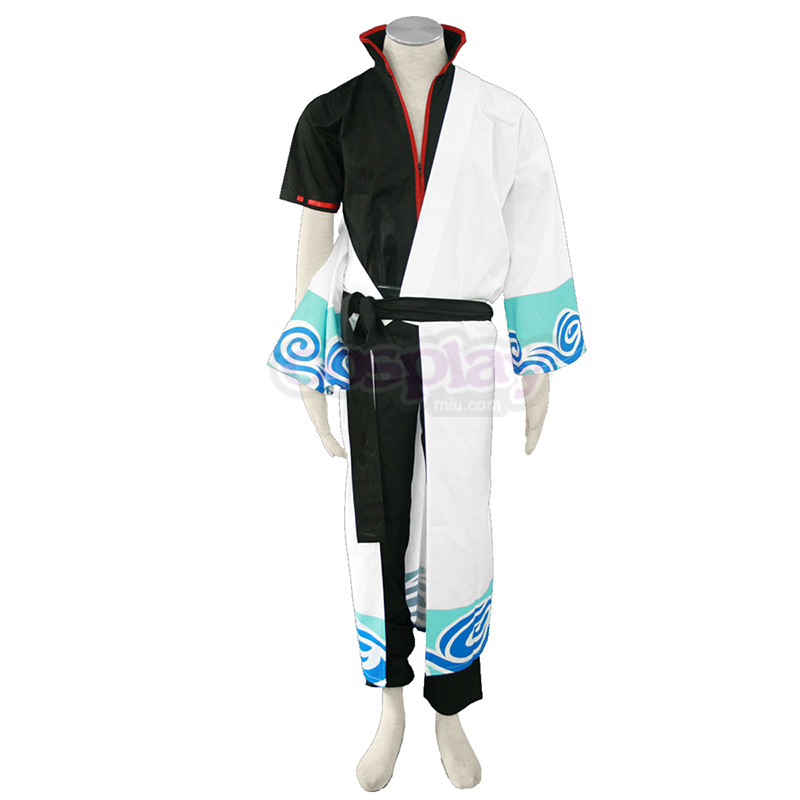 Gin Tama Sakata Gintoki 1 Svart Belt Cosplay Kostymer Online Butikken