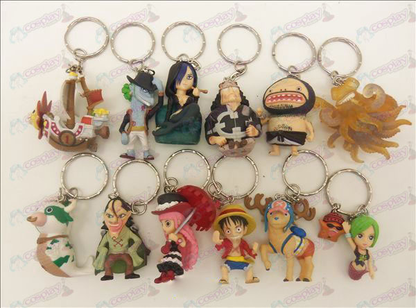 12 One Piece Tilbehør Doll Keychain