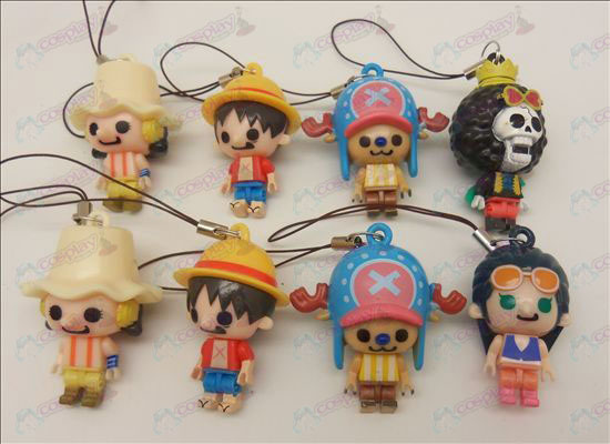8 modeller One Piece Tilbehør Doll Mobile stropp (Usopp) bevegelig