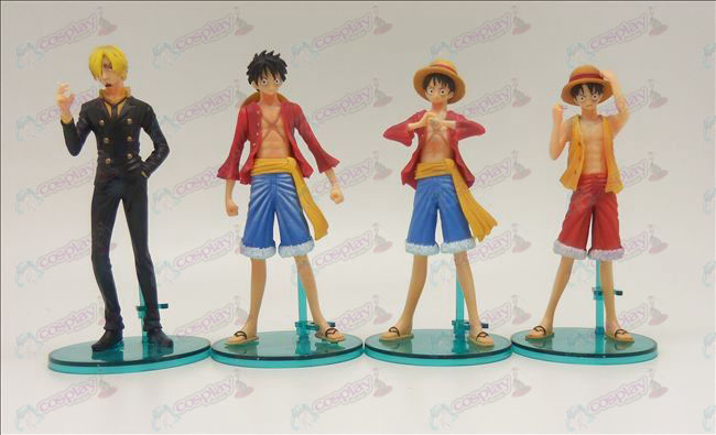 4 modeller Ekte One Piece Tilbehør dukke base (14cm)