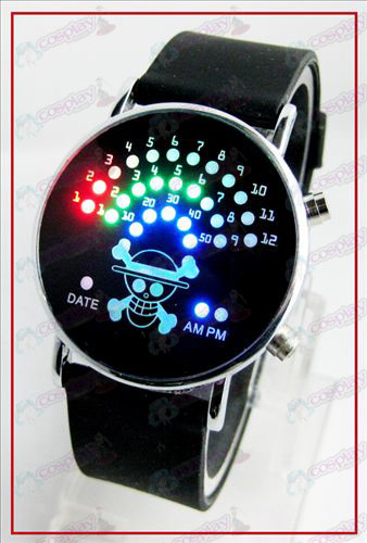 Fargerike koreansk fan LED klokker - One Piece Tilbehør