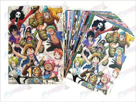 One Piece tilbehør Postkort + kort 2