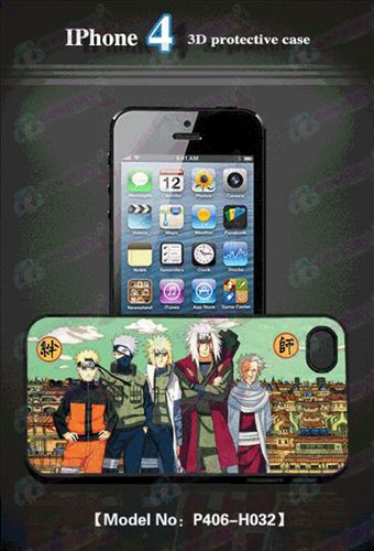 3D mobiltelefon shell Apple iPhone 4 - Naruto