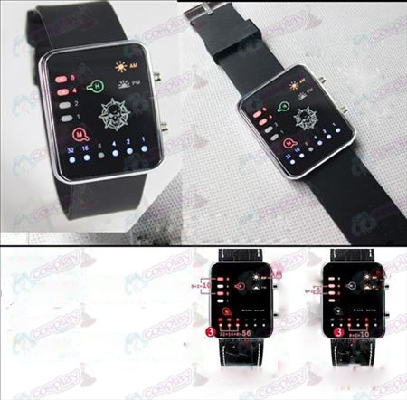 (CrossFire Tilbehør) firefargers silikon bandet Binary LED Watch