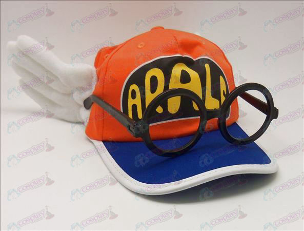 Ala Lei hat + briller (oransje)