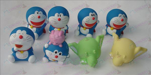 Åtte Doraemon dukke (ingen boks)