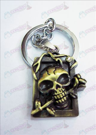 Death Note Tilbehør partiet lisensiering dimensjonale skallen hodebånd diamant nøkkelring (bronse)