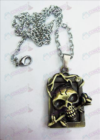 Death Note Tilbehør Brand dimensjonal skallen hodebånd firkantet diamant kjede (bronse)