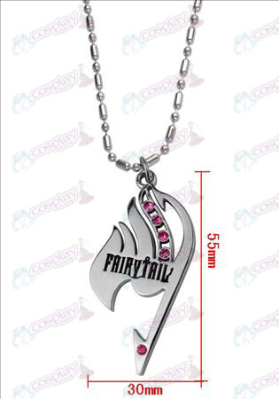 Fairy Tail med diamant halsbånd (rosa diamant)