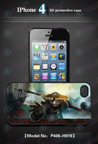 3D mobiltelefon shell Apple iPhone 4 - Kung Fu Panda