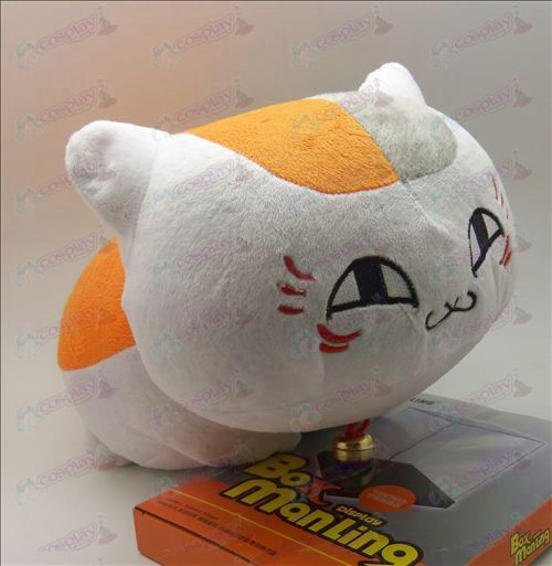 Natsume Book of Friends Tilbehør stor hvit katt liggende plysj dukke (40cm