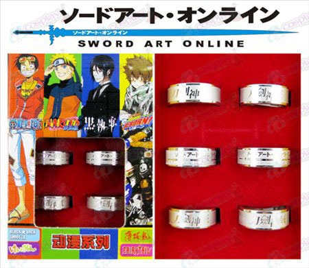Sword Art Online Tilbehør Frosted Ring (6 / sett)