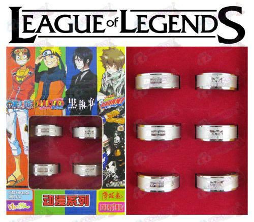 League of Legends Tilbehør Frosted Ring (6 / sett)