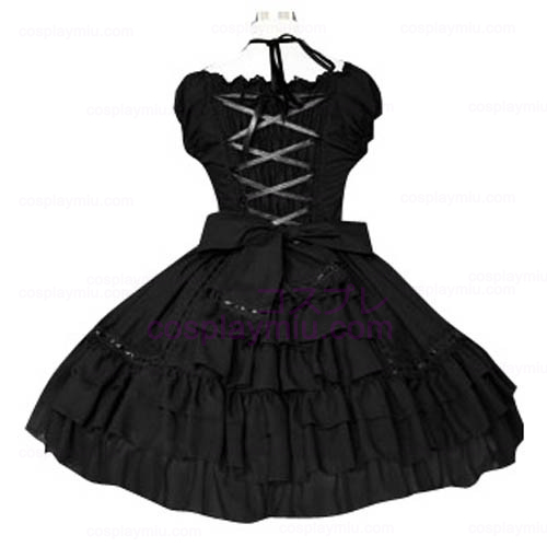 Svart puffermer Classic Lolita Cosplay Dress