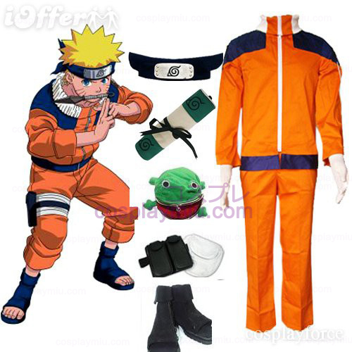 Naruto Shippuden Uzumaki Naruto Cosplay Kostymer