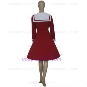 Chobits Chii Red Dress Cosplay Kostymer
