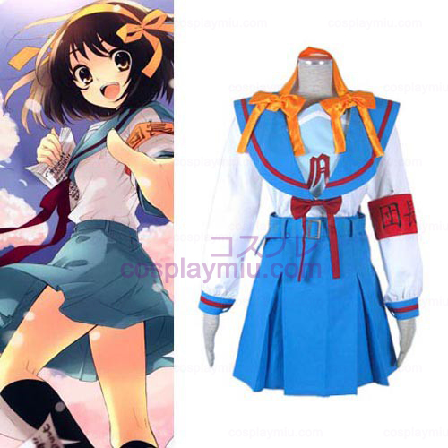 Haruhi Suzumiya jente Uniform Asahina Mikuru Cosplay Kostymer