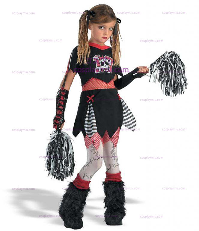 Goth Cheerleader Child Kostymer
