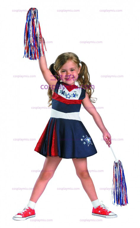 Superstar Cheerleader Spirit Barn og Toddler Kostymer