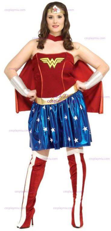 Wonder Woman Plus Size Adult Kostymer