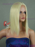 16 "Midpart Natural Blond Cosplay Wig