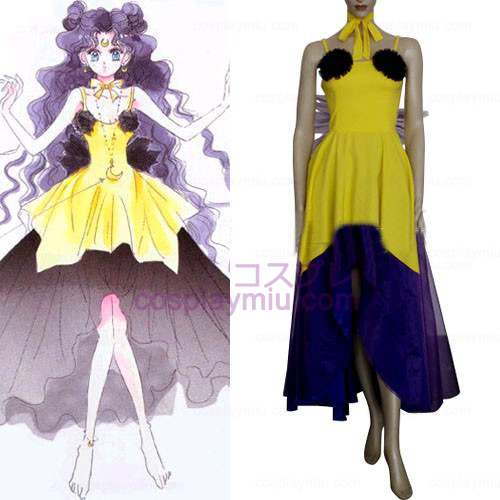Sailor Moon Luna Menneskelig Form Kvinner Cosplay Kostymer