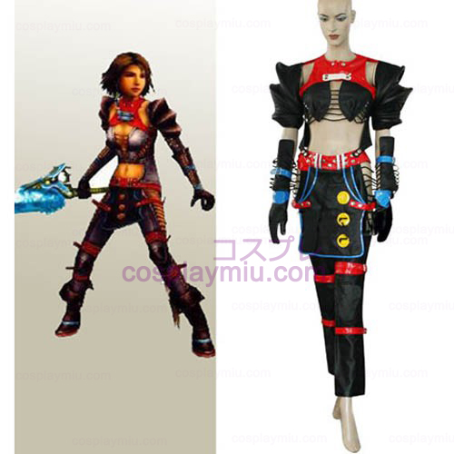 Final Fantasy X-2 Warrior Yuna Cosplay Kostymer