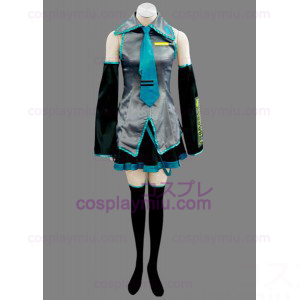Vocaloid hatterune Miku cosplay kostyme
