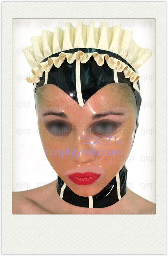 Classic Kvinne Cosplay Latex Maske med Transparent Face