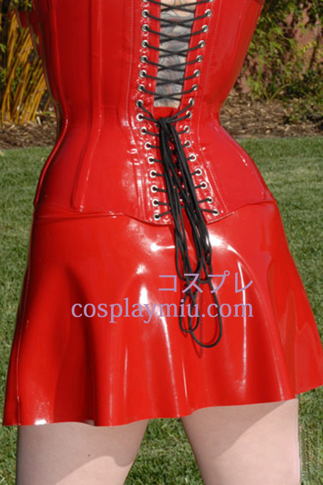 Red Sexy Latex Kjole