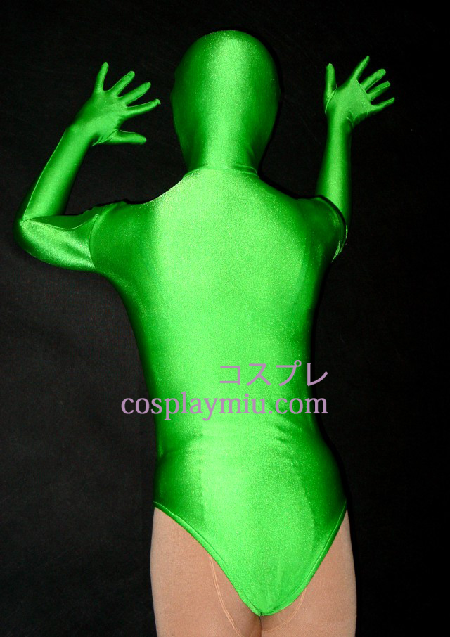 Grønn Halfbody Lycra Spandex Zentai Suit