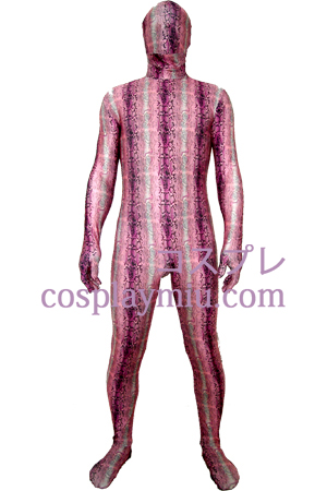 Pink digitale utskrifter Lycra Zentai Suit