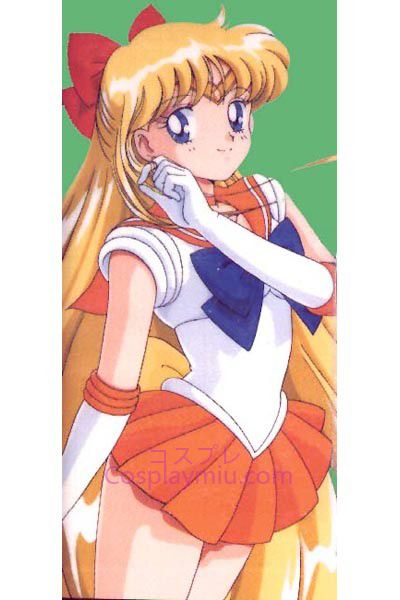 Sailor Moon Aino Mina Sailor Venus Long Cosplay parykk