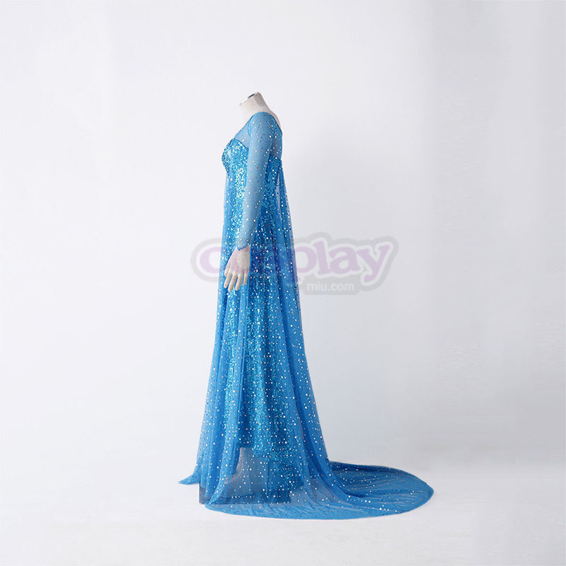 Frozen Elsa 1 Blå Cosplay Kostymer Online Butikken