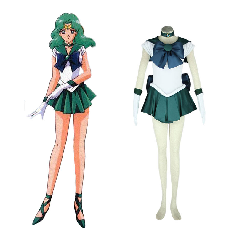 Sailor Moon Kaiou Michiru 1 Cosplay Kostymer Online Butikken