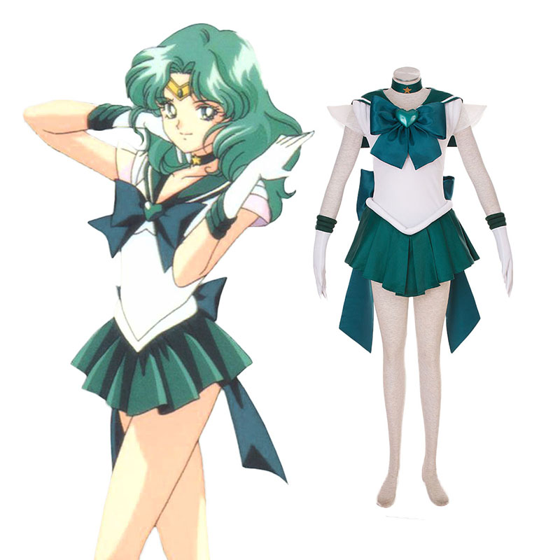 Sailor Moon Kaiou Michiru 3 Cosplay Kostymer Online Butikken