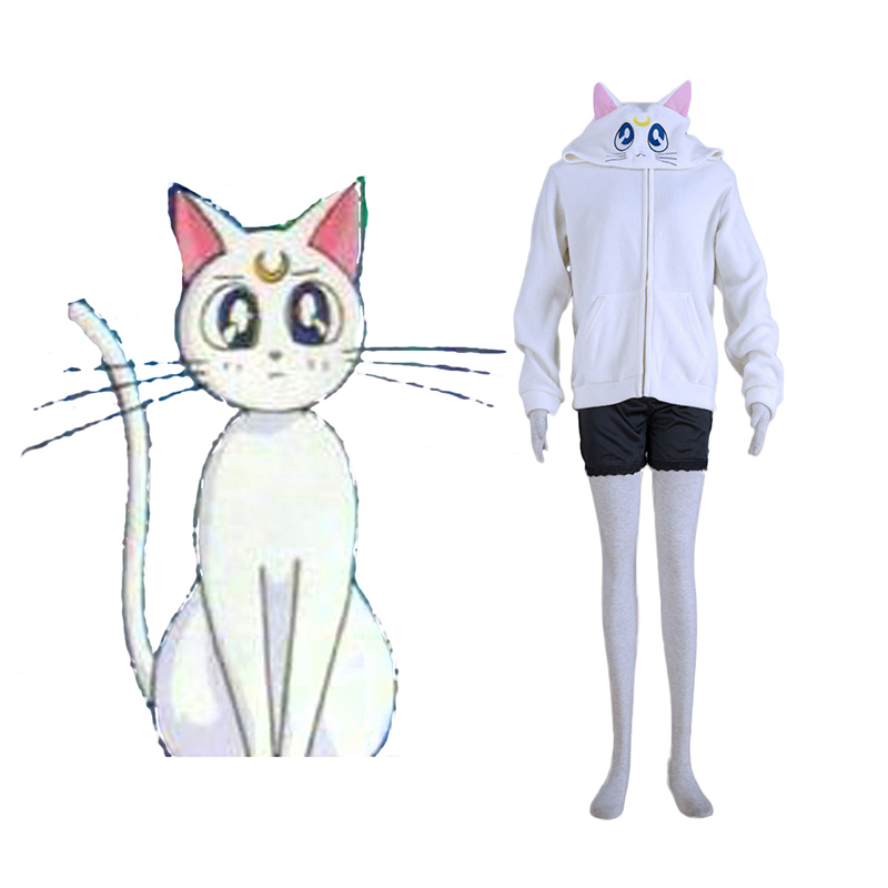 Sailor Moon Hvit Cat Artemis Cosplay Kostymer Online Butikken