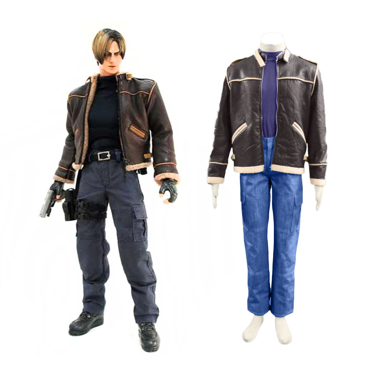Resident Evil 4 Leon S. Kennedy Cosplay Costume Online Butikken