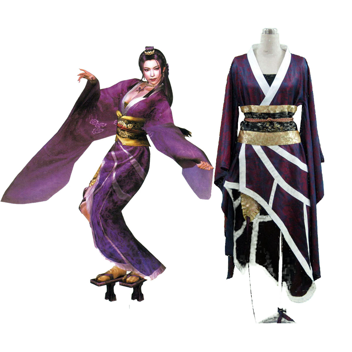 Samurai Warriors Nouhime 1 Cosplay Kostymer Online Butikken