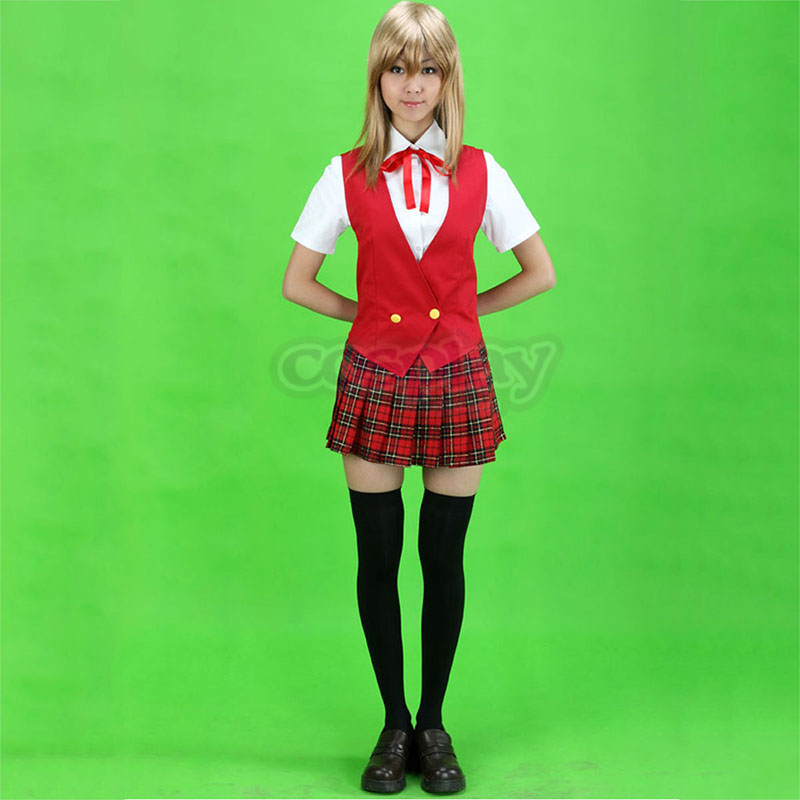 Magister Negi Magi Sommer Skole uniform Cosplay Kostymer Online Butikken