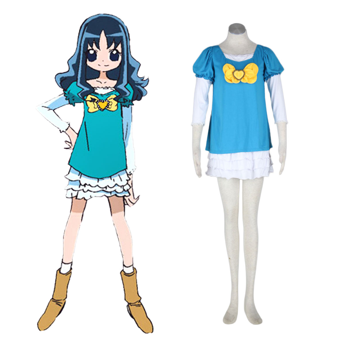 HeartCatch Pretty Cure! Erika Kurumi Cosplay Kostymer Online Butikken