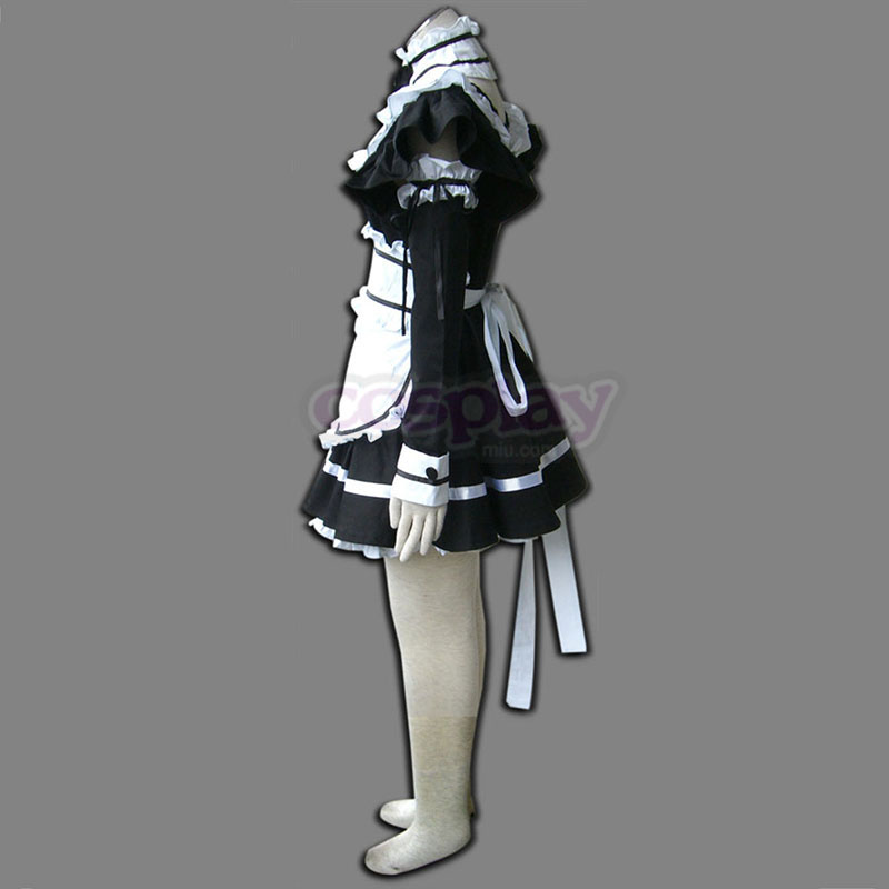 Svart Maid Uniform 1 Cosplay Kostymer Online Butikken