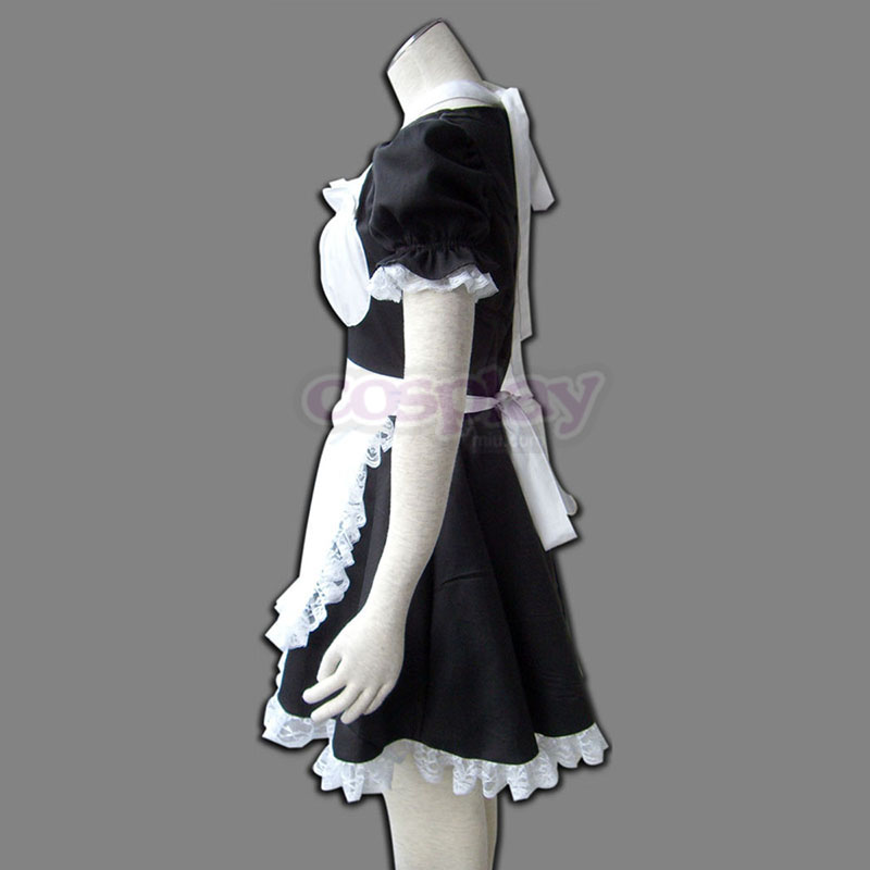 Maid Uniform 2 Svart Winged Angle Cosplay Kostymer Online Butikken