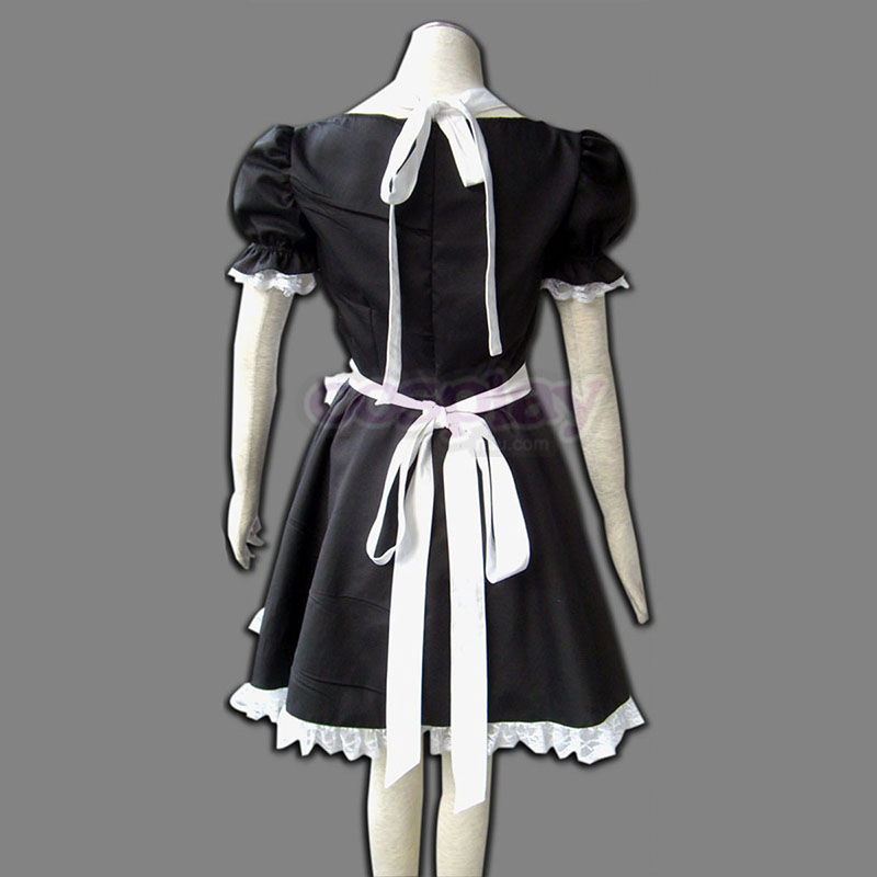 Maid Uniform 2 Svart Winged Angle Cosplay Kostymer Online Butikken